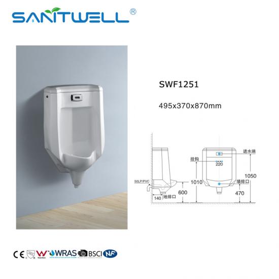 ceramic wall mounted urinal